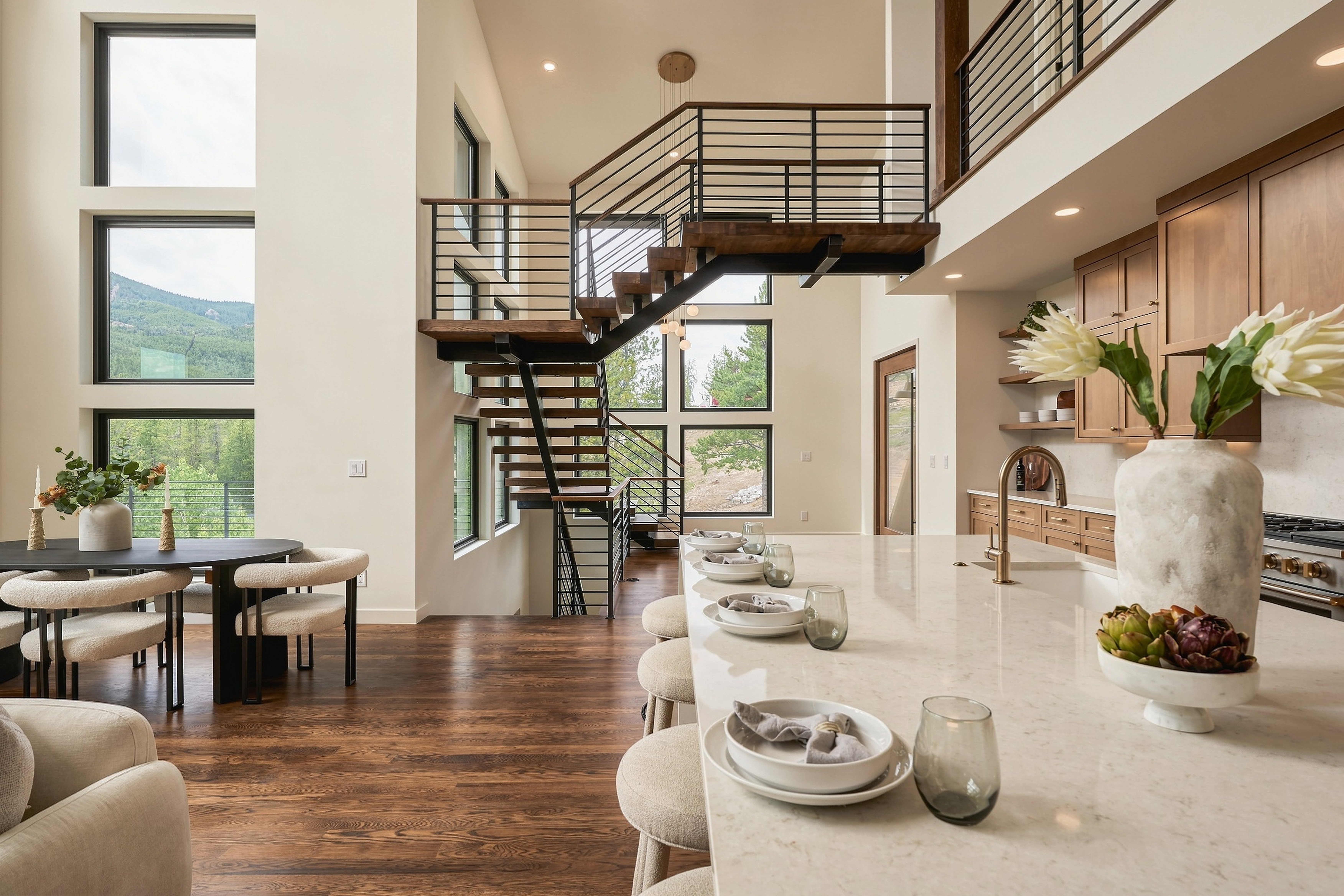 Architectural living room photographed by Helios Real Estate Media
